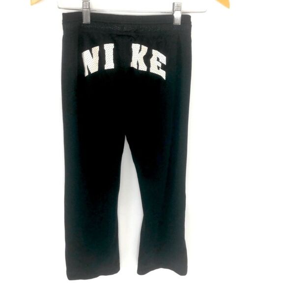 Nike youth black mesh pants medium‎ y2k spellout - Picture 1 of 7